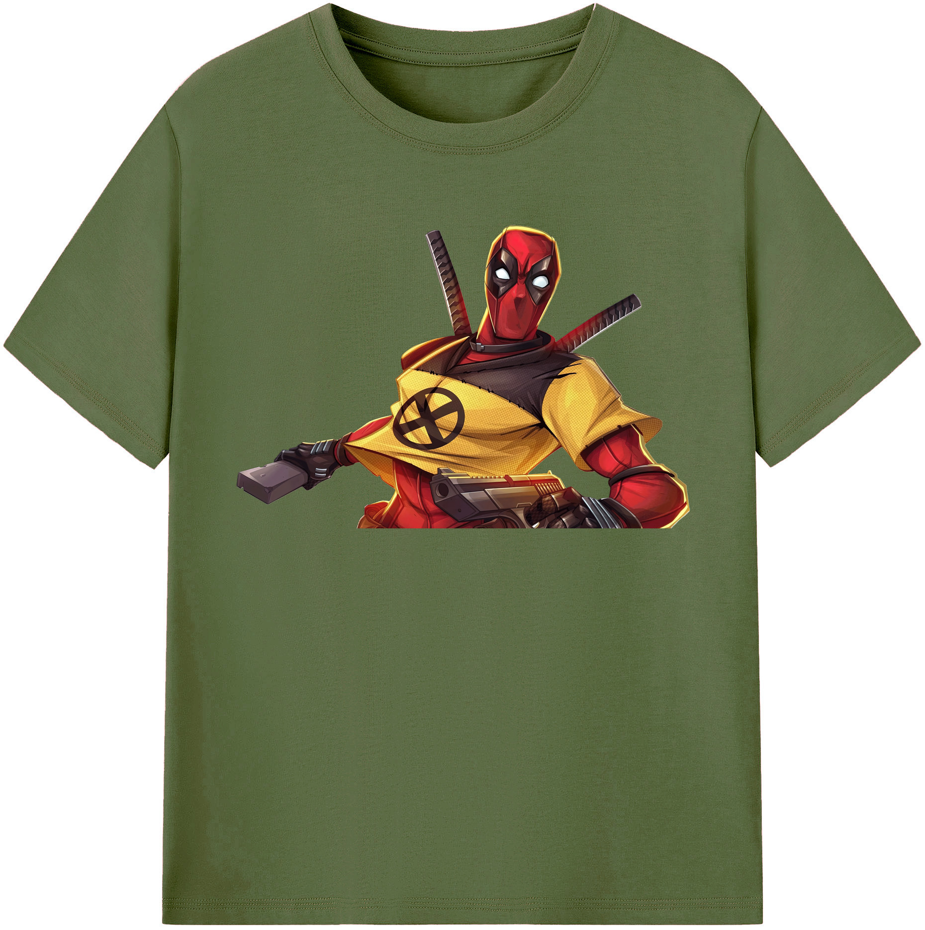 （画像用） Deadpool デッドプール 綿100％半袖Tシャツ（フロントプリント）